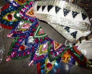Beads, trims, buttons
