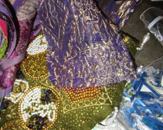 Beads, trims, buttons