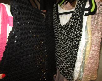 Antique/vintage beaded tops