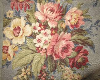 Barkcloth large drape panel (only 1)