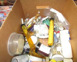 Trims, beads, buttons, appliques, sewing supplies