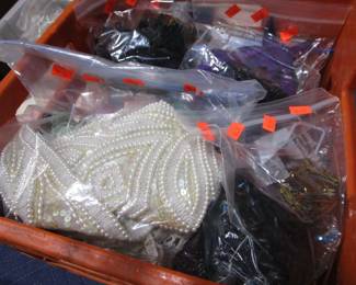 Trims, beads, buttons, appliques, sewing supplies