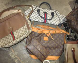 Designer handbags and 2 wallets