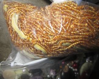 Beads, trims, buttons
