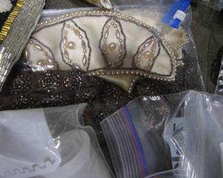 Beads, trims, buttons