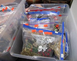 Trims, beads, buttons, appliques, sewing supplies