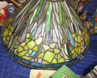 Stained glass Tiffany style large lamp shade
