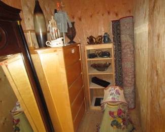 Vintage dresser, carpet and more