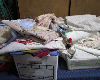 Quilts, vintage linens and more