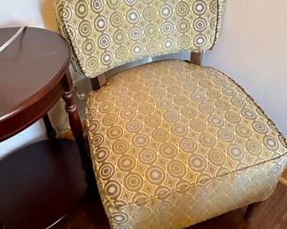 Pier 1 Chairs and Oval Side Table with Lamp