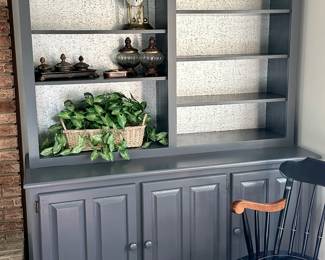 64" Wide Custom Cabinet in Gray