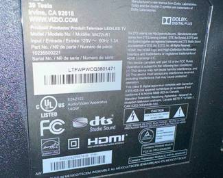 42 " Vizio Smart HDTV with Remote