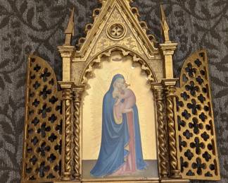 18th Century Madonna and Child Altar Reproduction of 16th Century