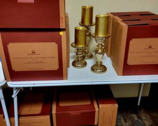 Glass Candle sticks that illuminate