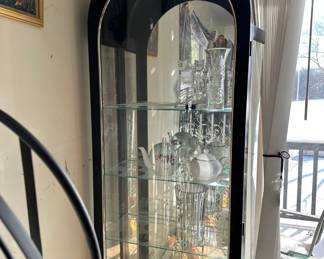 Black Arch Display Cabinet 