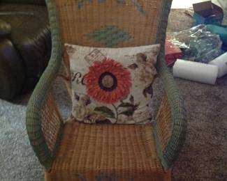 Beautiful wicker rocker