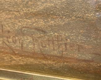 39. Signed Pastel by Leon Rotthier (82" x 43")