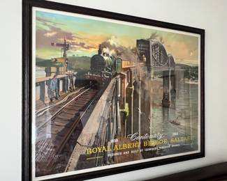47. Royal Albert Bridge Saltash Framed Print from British Railways (54" x 43")