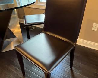 7. Set of Four Design Within Reach Frag Latina H Dining Chairs (18" x 19" x 37")