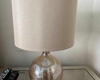 52. Pair of TLC Home Glass Lamps (24"h)