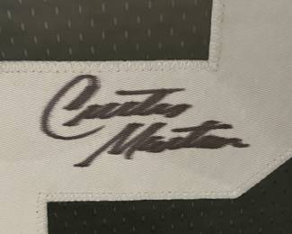 65. Signed Curtis Martin New York Jets Jersey w/ Certificate of Authenticity (45" x 38")