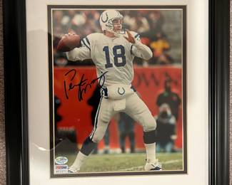 67. Peyton Manning signed Photograph w/ Certificate of Authenticity