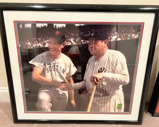 69. Ted Williams & Babe Ruth w/ Letter of Authenticity