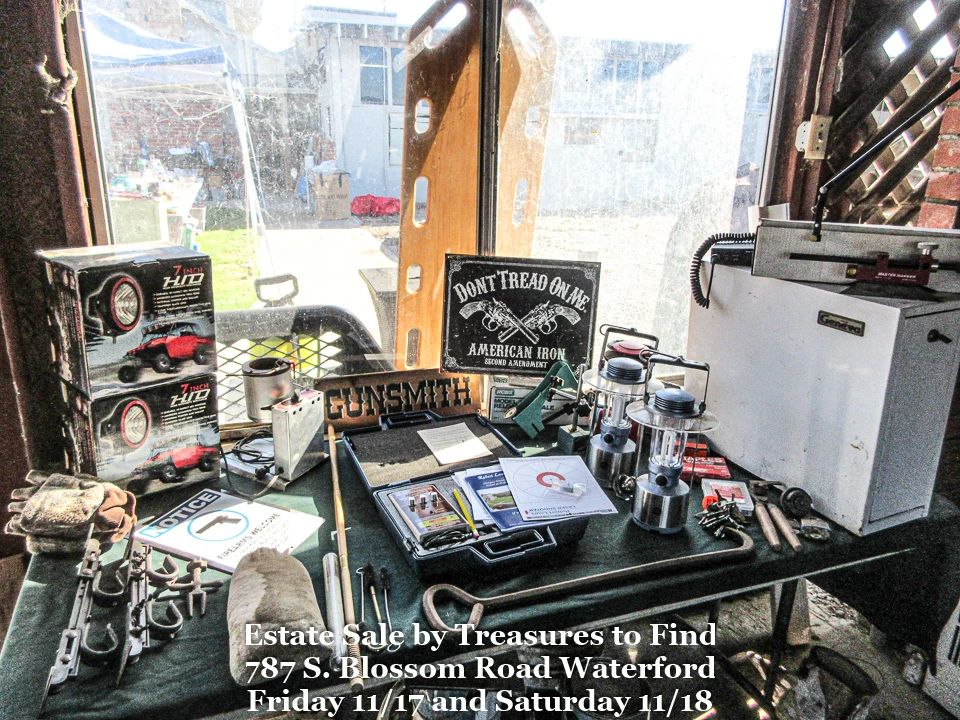 Estate Sale in Waterford by Treasures to Find starts on 11/17/2023