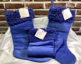 Christmas Stockings 3 Blue