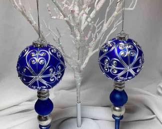 Glass tear drop ornaments