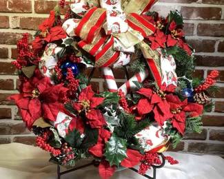 CANDY CANE MERRY CHRISTMAS WREAT