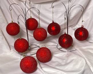 Dillards Red Ornaments 2pack