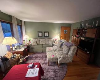 sofa 2 chairs with ottoman