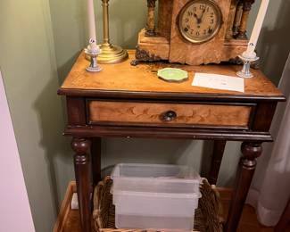 side table mantle clock