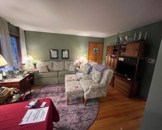 sofa 2 chairs with ottoman