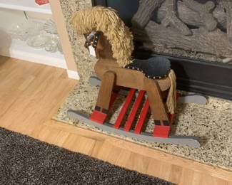 Cute handmade rocking horse