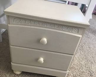 Nightstand belonging to girls bedroom set.   Priced separate.
