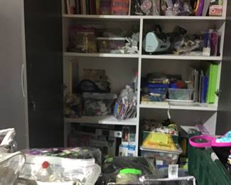 Craft  closet !  Supplies 
of all types.
