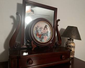 Dresser topper with mirror 