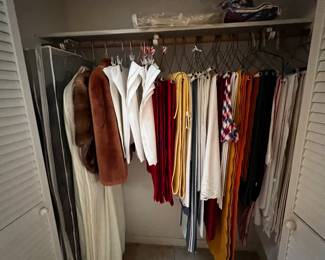 Gorgeous linens for large dining table
Fur coats