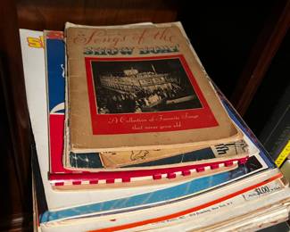 Vintage piano sheet music