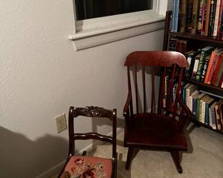 Needlepoint children’s chair