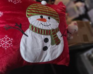Snowman pillow