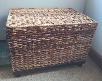 Weaved, rolling, storage, wicker, new w tag