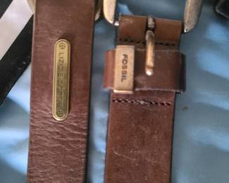 Fossil and Liz Claiborne belts leather