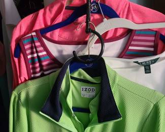 Izod golf wear. Long sleeve, short sleeve, now sleeves