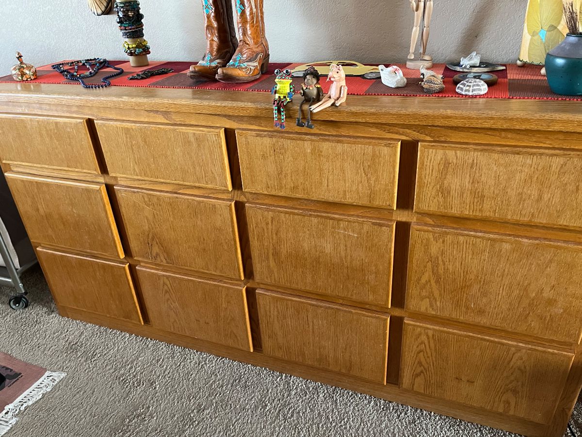Large dresser and matching side table