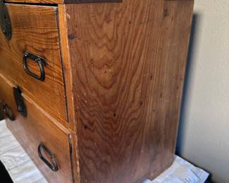 Small antique tansu chest $275, 20.5 x 12 x 18
