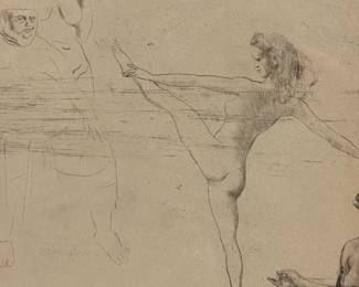 Pablo Picasso, Salome Nude 13.5 x 15.75 ($4,500)