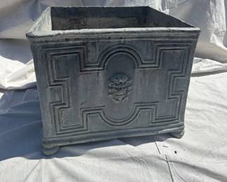 Antique 18th Century English Lead Planter 21x21x17.5. $3850 (3 available)